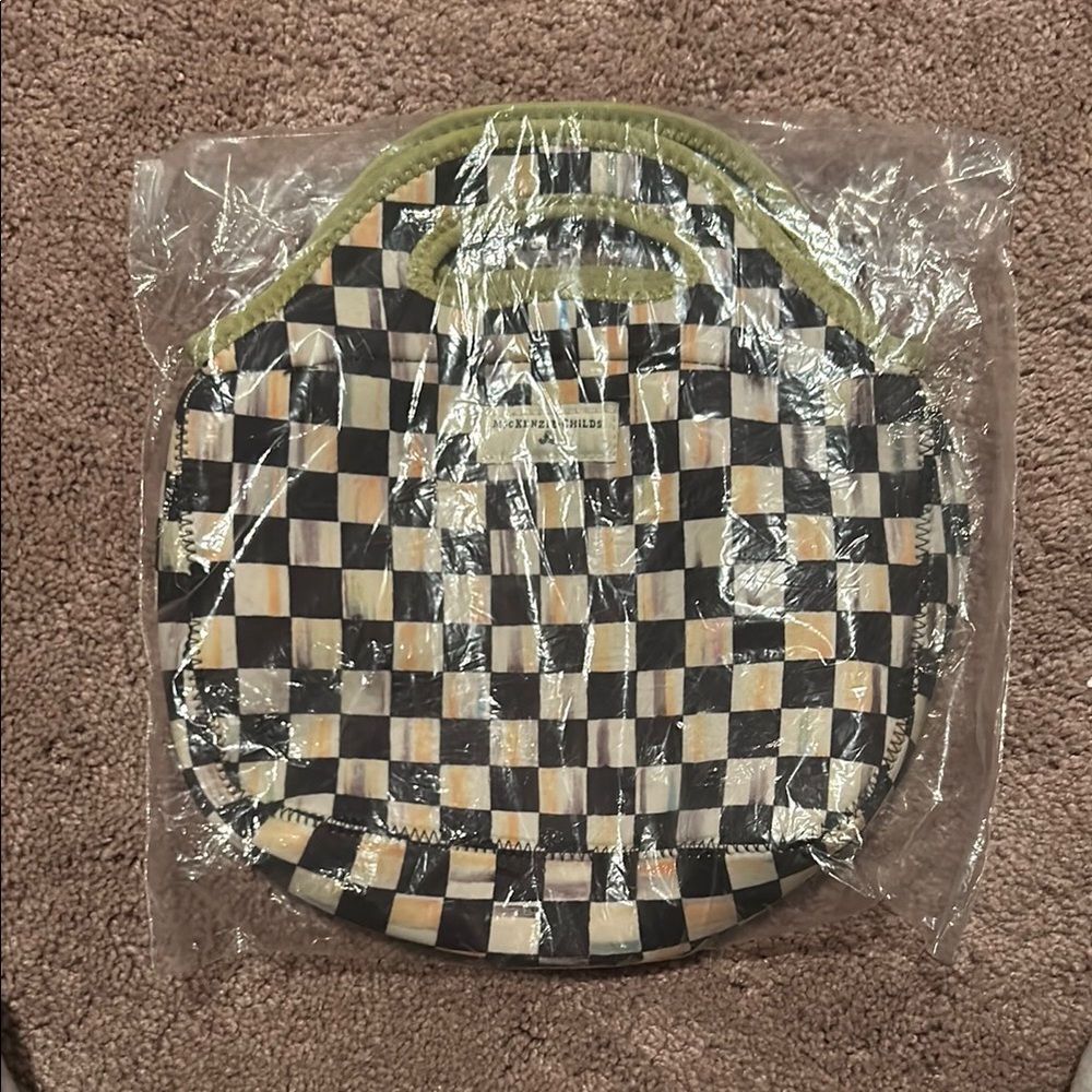 Mackenzie-Childs Checkered Tote Bag